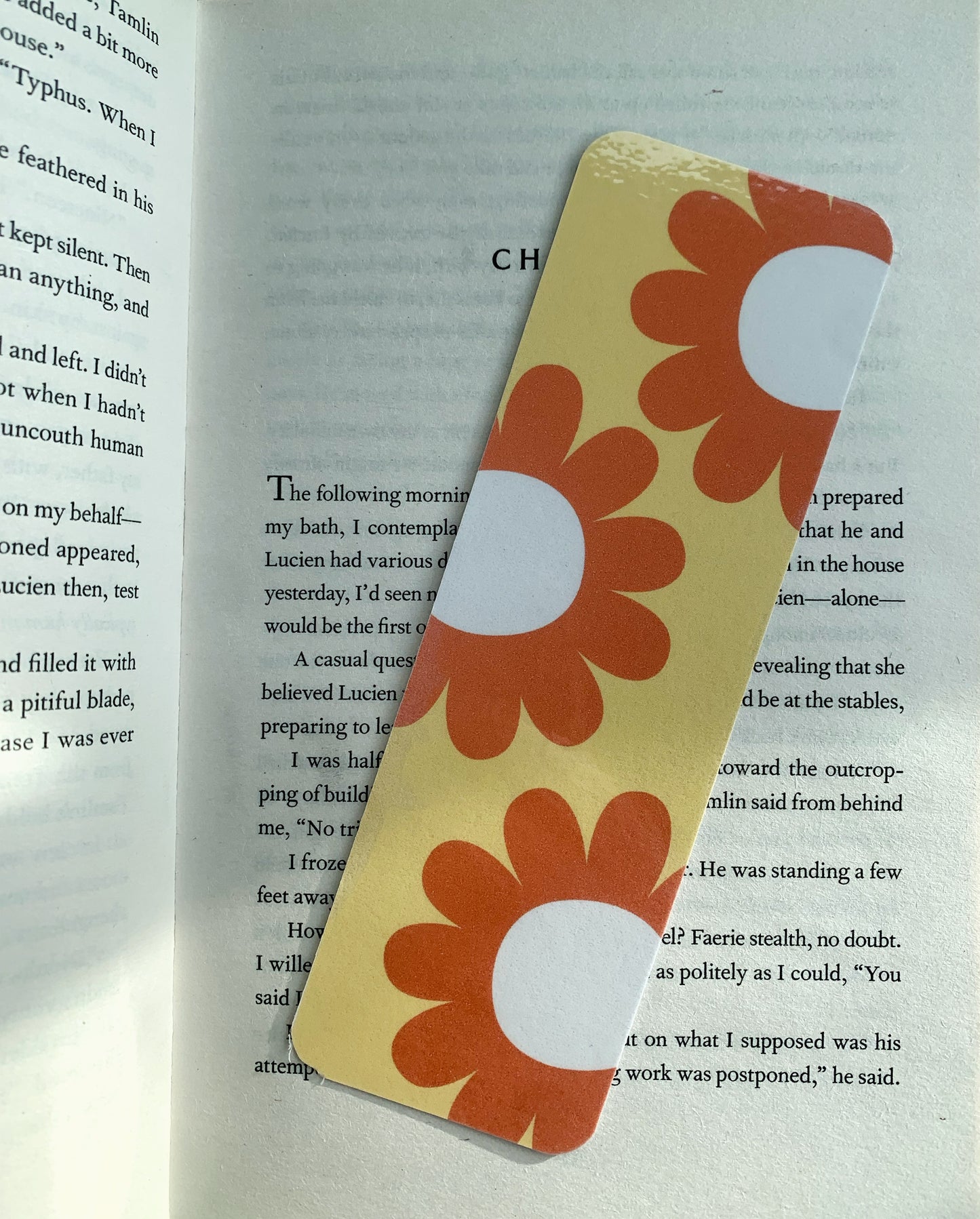 Blue flower bookmark