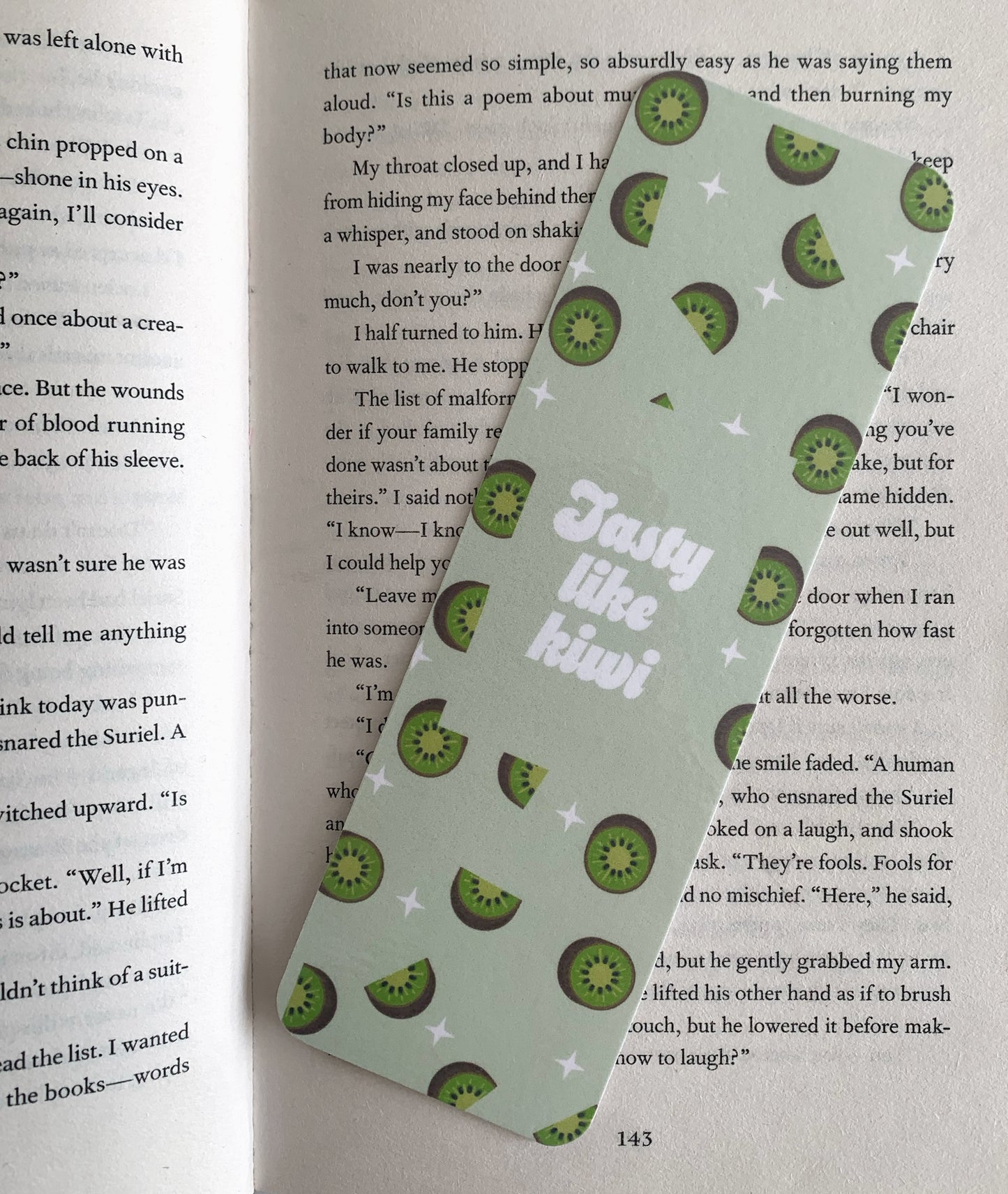 Tasty like Kiwi bookmark