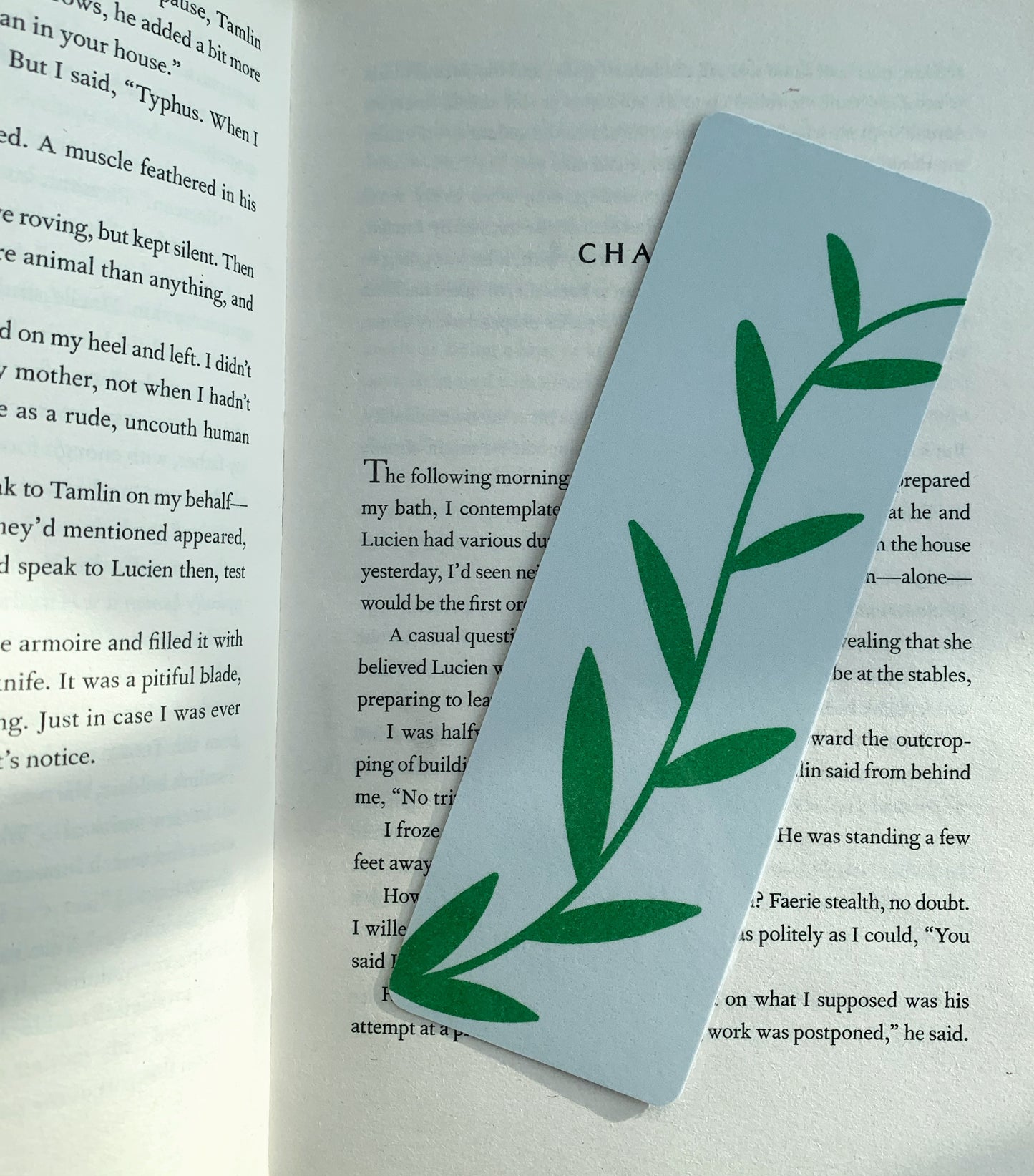 Red leaf bookmark