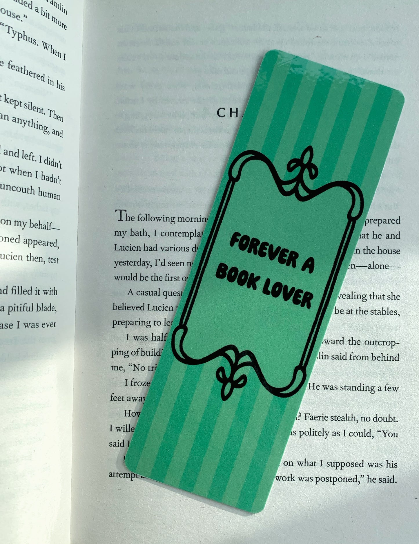 Orange Forever a book lover bookmark