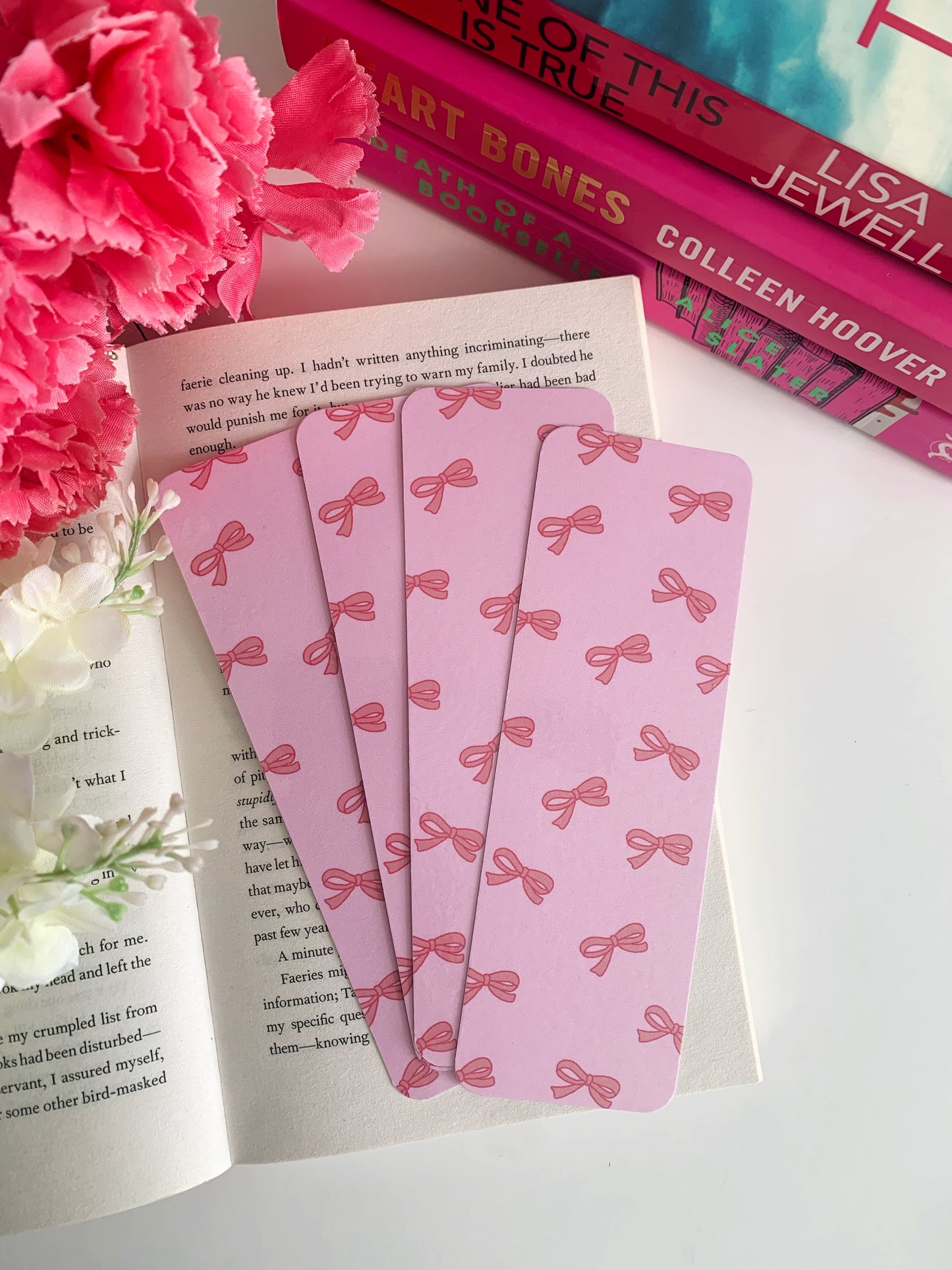 Pink Bow Bookmark