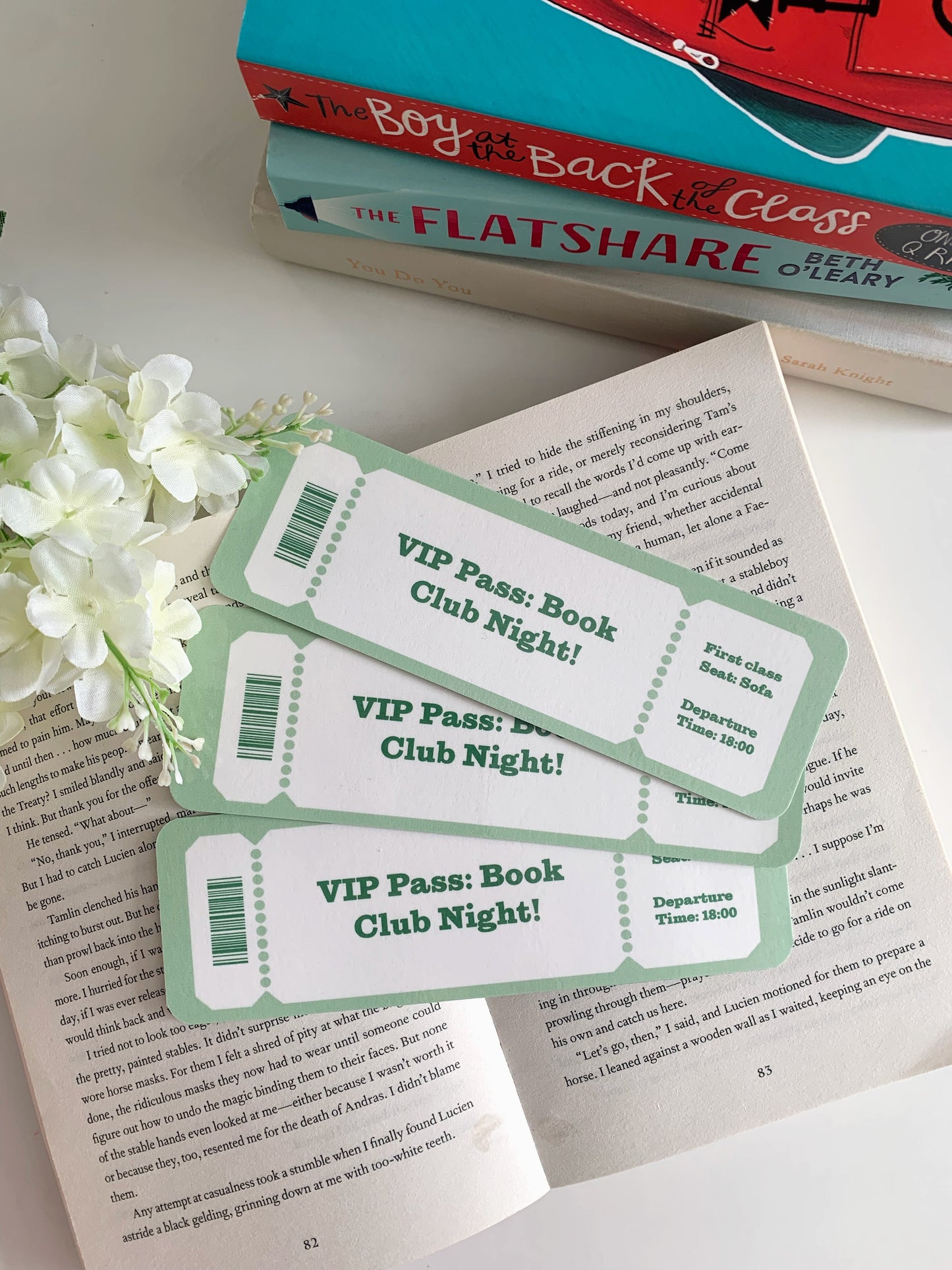 Green Book Club pass Bookmark
