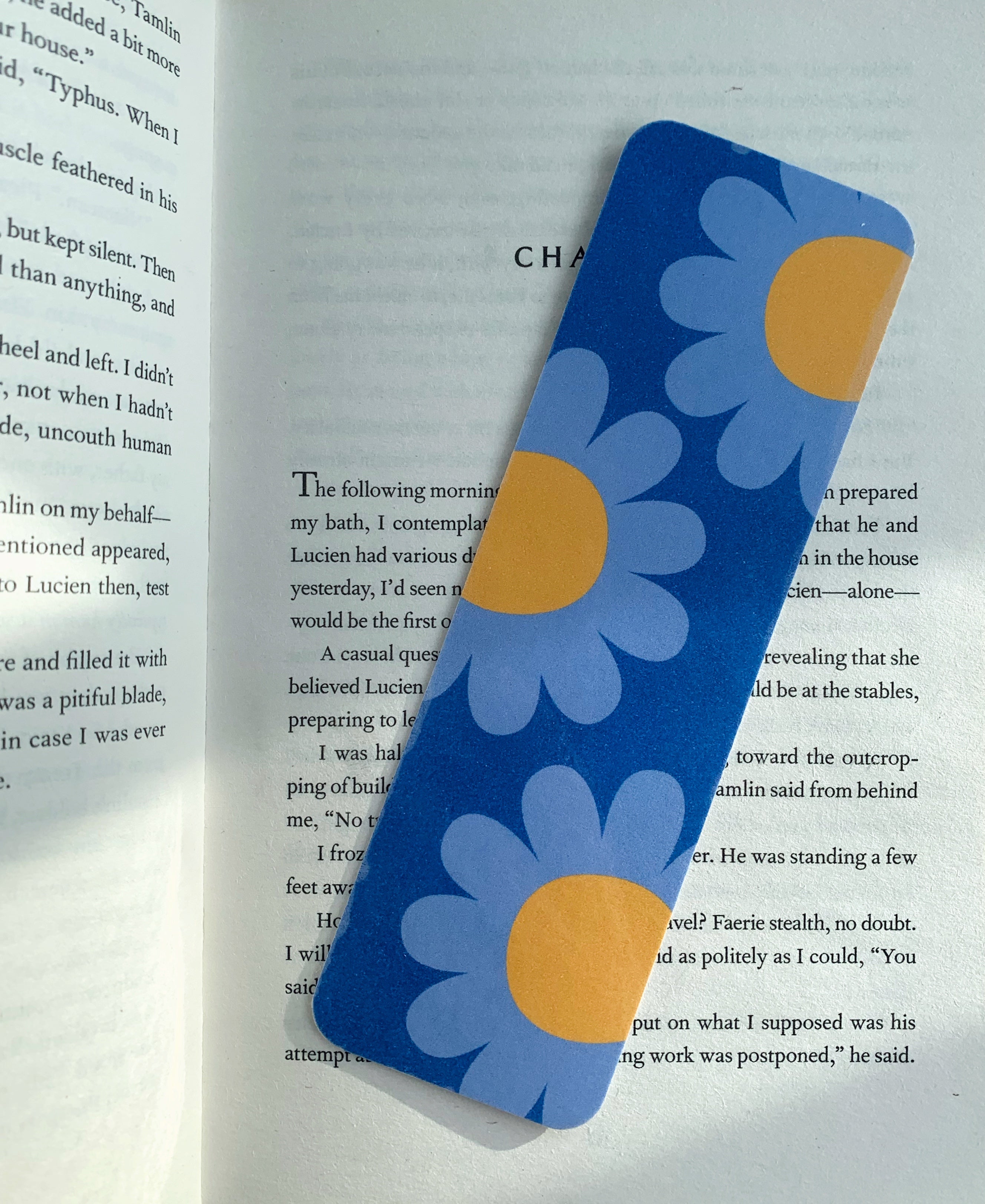 Yellow flower bookmark