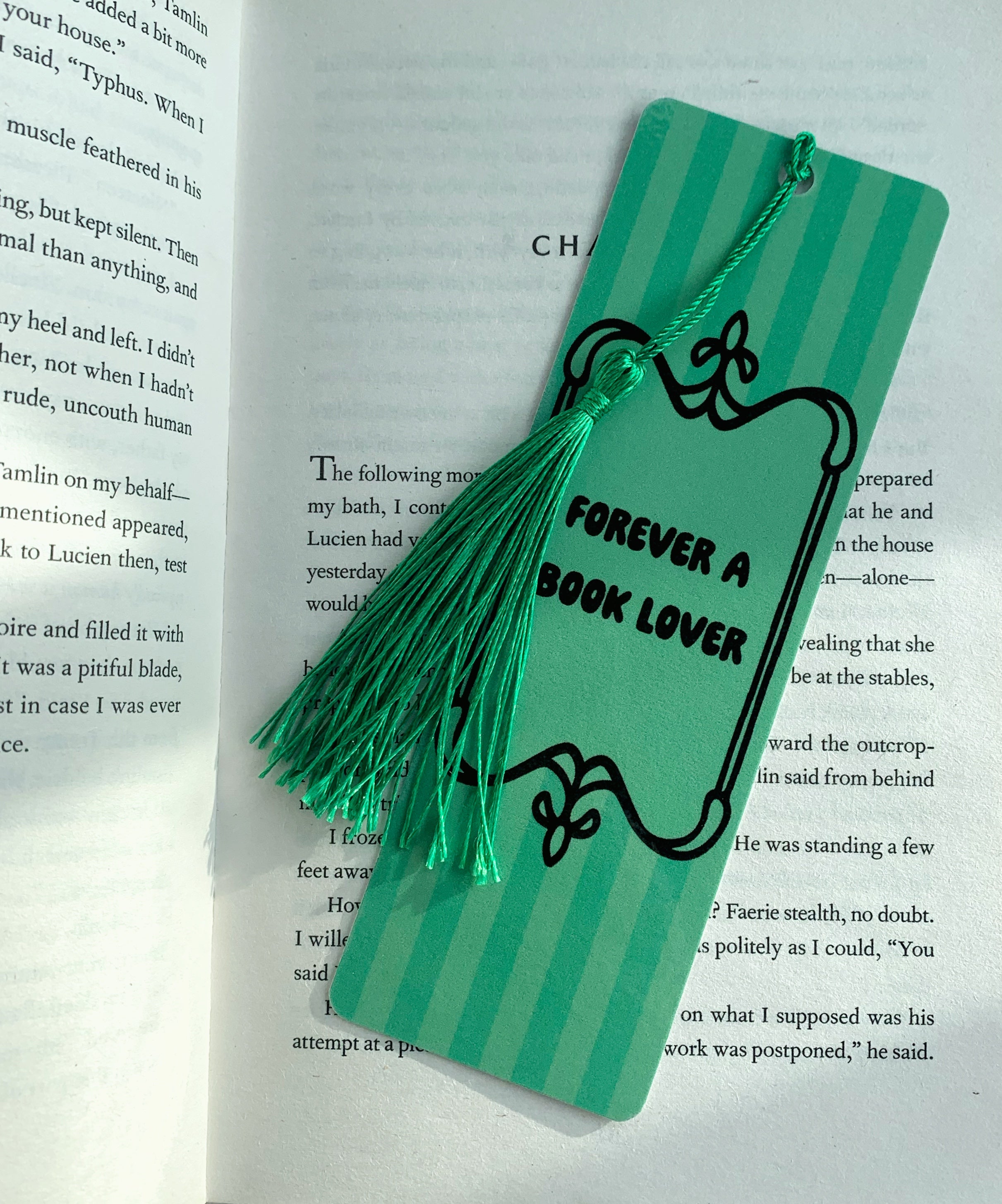 Pink Forever a book lover bookmark