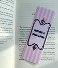 Pink Forever a book lover bookmark