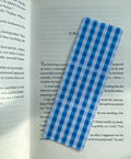 Blue Gingham bookmark