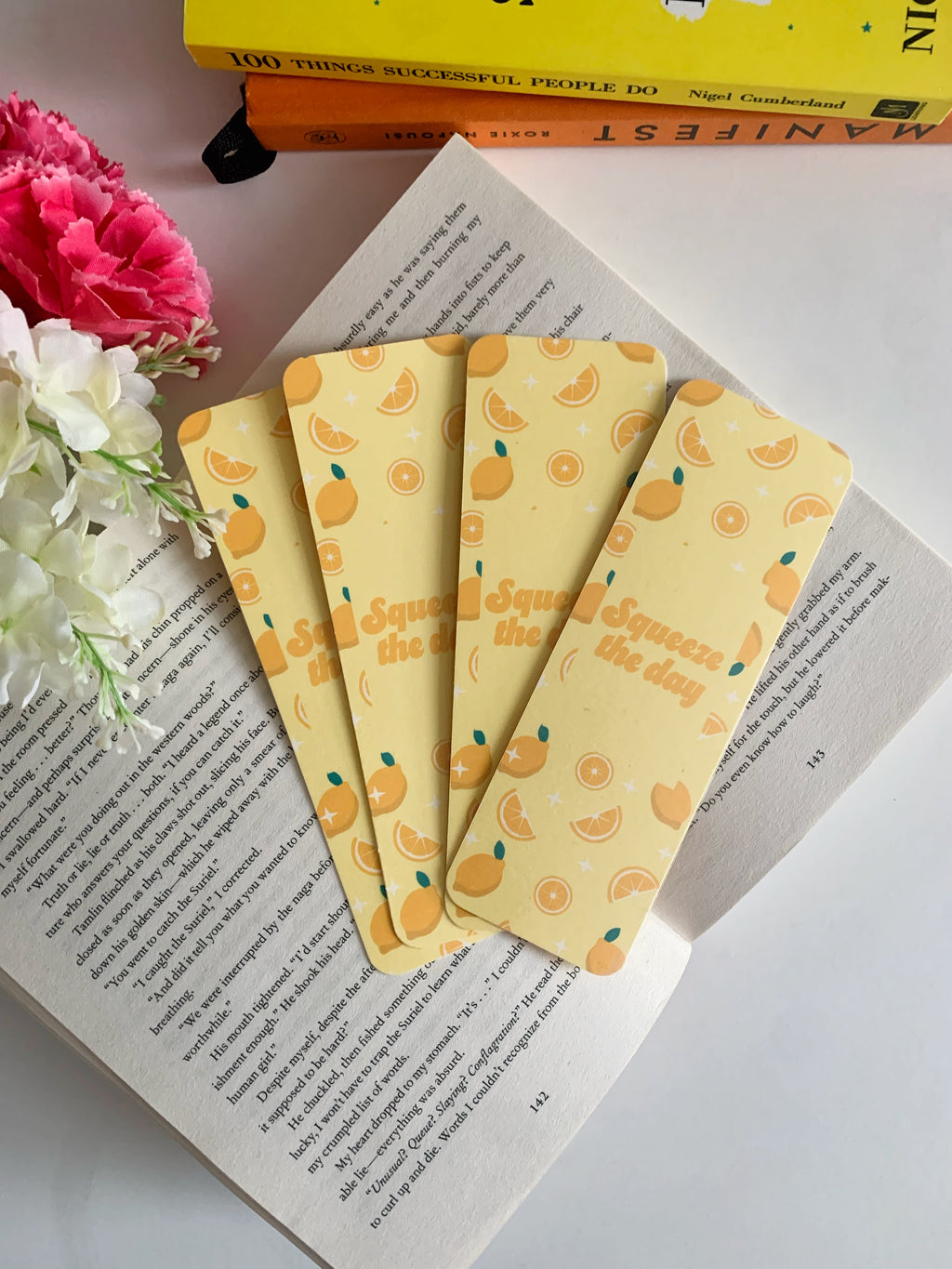 Squeeze the day bookmark