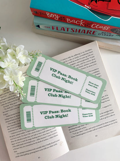 Green Book Club pass Bookmark