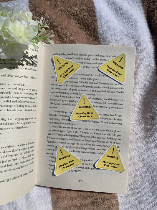 Warning May cry over Characters Sticker